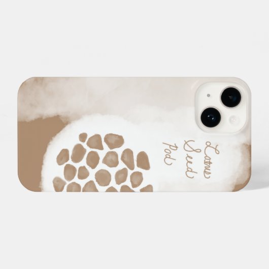 objet_11_lotus seed pod iPhone case iPhone Hülle (Rückseite (Horizontal))