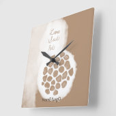 objet_11_lotus seed pod quadratische wanduhr (Winkel)