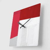Objet_13_quartett Quadratische Wanduhr (Winkel)