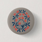 Objet_17_a swan in Blume Button (Vorderseite)