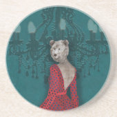 objet_19_eine Frau_2 Sandstein Getränkeuntersetzer (Vorne)