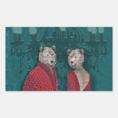 objet_20_une femme, un homme_2 rechteckiger aufkleber (Vorderseite)