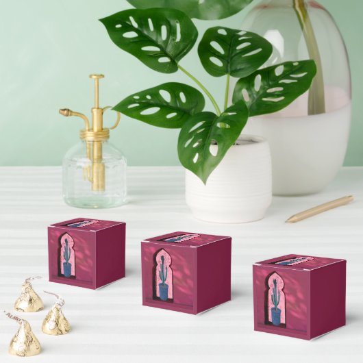 objet_21_a Fenster mit Kaktus Geschenkschachtel (Zahlreiche)