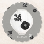 objet_22_Kamelie,Vogel und Töpferei Untersetzer (Vorderseite)