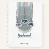 objet_2_rain Kontrolle-Zähler-Spiralnotebook Notizblock (Vorderseite)