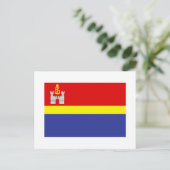 Oblast-Flagge Kaliningrad Postkarte (Stehend Vorderseite)