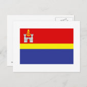 Oblast-Flagge Kaliningrad Postkarte (Vorne/Hinten)