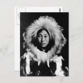 Obleka, eine Eskimofrau, 1907 Postkarte (Vorne/Hinten)