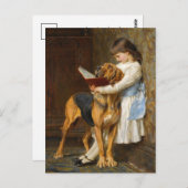 Obligatorische Bildung | Briton Riviere Postkarte (Vorne/Hinten)