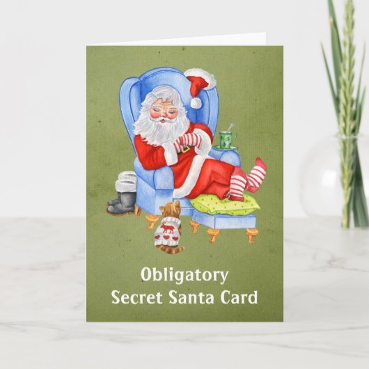 Obligatorische Geheimschutzkarte Feiertagskarte (Vorderseite)