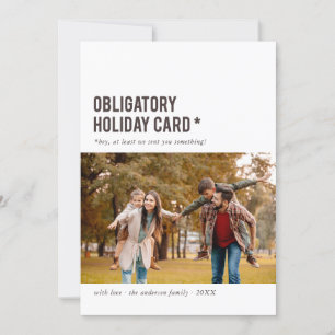 Obligatorische Urlaubskarte Funny Holiday Foto Car Feiertagskarte