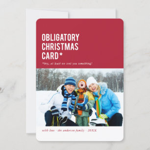 Obligatorische Weihnachten... Funny Holiday Foto C Feiertagskarte