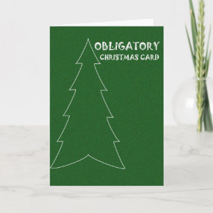 Obligatorische Weihnachtskarte Feiertagskarte