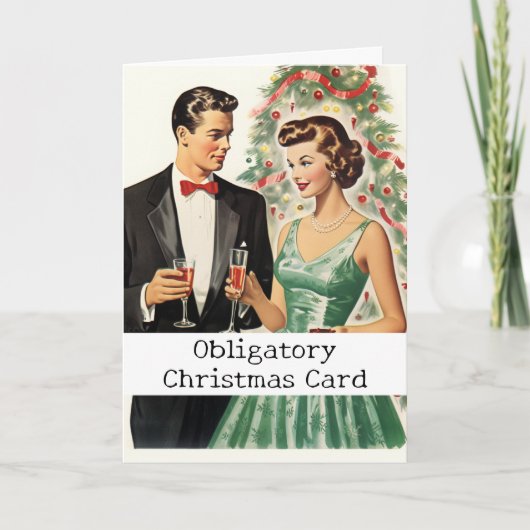 Obligatorische Weihnachtskarte Funny Karte (Vorderseite)