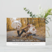 Obligatorische Weihnachtskarte Weihnachts-Weihnach Feiertagskarte (Stehend Vorderseite)