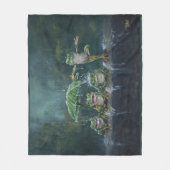 "Obligatorischer Spaß" Fleecedecke (Vorderseite)