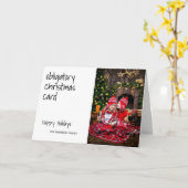 Obligatorisches Weihnachtskarten Funny Foto Karte (Gelbe Blume)