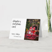 Obligatorisches Weihnachtskarten Funny Foto Karte (Vorderseite)