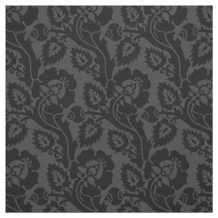 Oblique Floral, Anthrazit Stoff