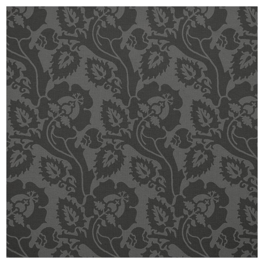 Oblique Floral, Anthrazit Stoff (Muster)