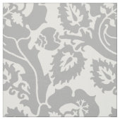 Oblische Flora der Renaissance, Silbergrau Stoff (Muster)