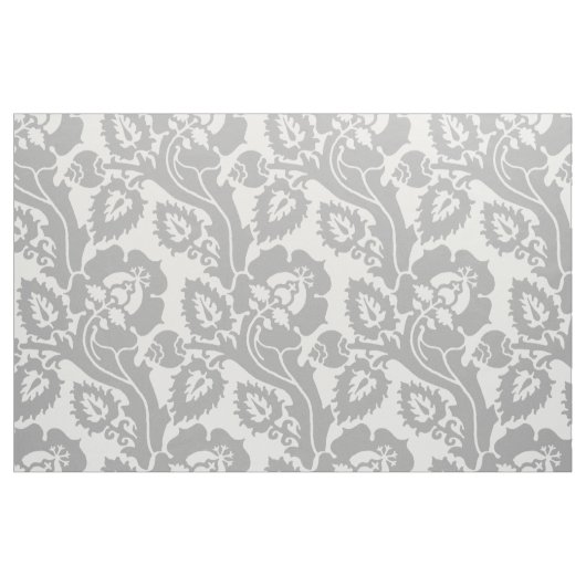 Oblische Flora der Renaissance, Silbergrau Stoff (Fat Quarter (45,7 x 55,9 cm))