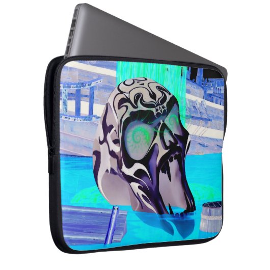 Oblivion Horror 3D Laptopschutzhülle (Vorne Rechts)