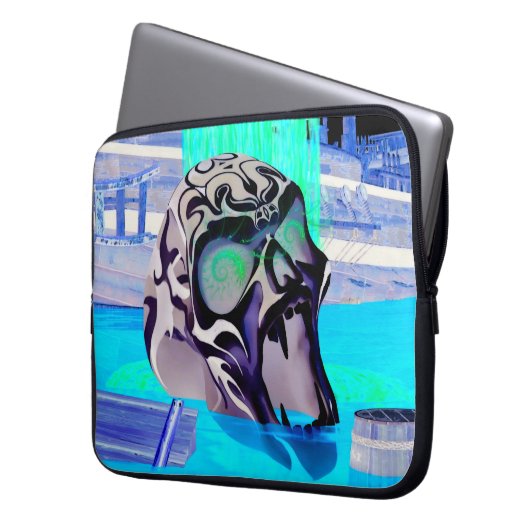 Oblivion Horror 3D Laptopschutzhülle (Vorderseite Links)