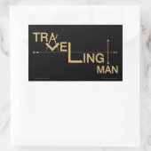 Oblong-Aufkleber für Reisende Rechteckiger Aufkleber (Tasche)