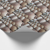 Oblong Summer Seashells, Sommersaison Geschenkpapier (Ecke)