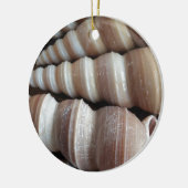 Oblong Summer Seashells, Sommersaison Keramik Ornament (Links)