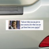 Obmana Frage, was Sie von Ihrem Land bekommen könn Autoaufkleber (Auf Auto)