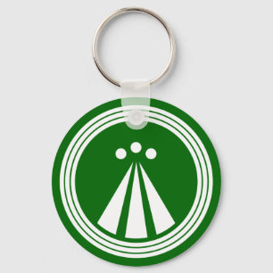 OBOD Symbol auf Schwarzem Schlüsselanhänger