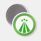 OBOD Symbol Neon Green Magnet (Vorderseite/Rückseite)