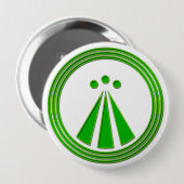OBOD Symbol-Neon-Grün Button (Vorne & Hinten)