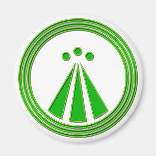 OBOD Symbol-Neon-Grün Magnet