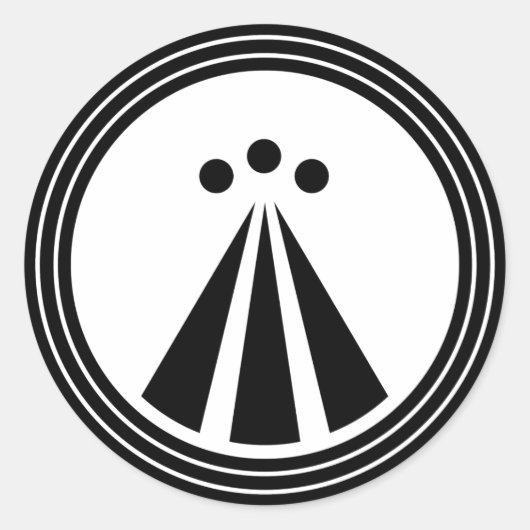 OBOD-Symbol Runder Aufkleber (Vorderseite)