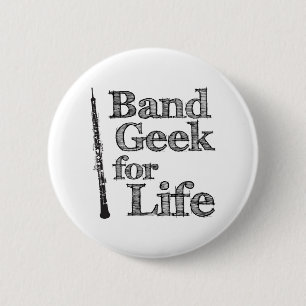 Oboe Band Geek Button