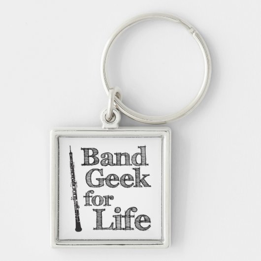 Oboe Band Geek Schlüsselanhänger (Vorne)
