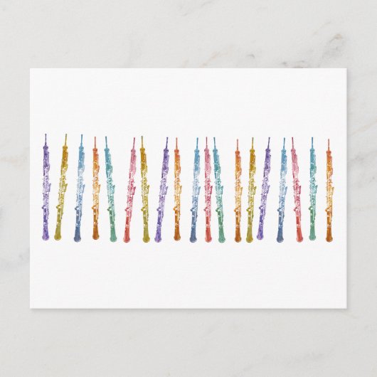 Oboe-Band Postkarte (Vorderseite)