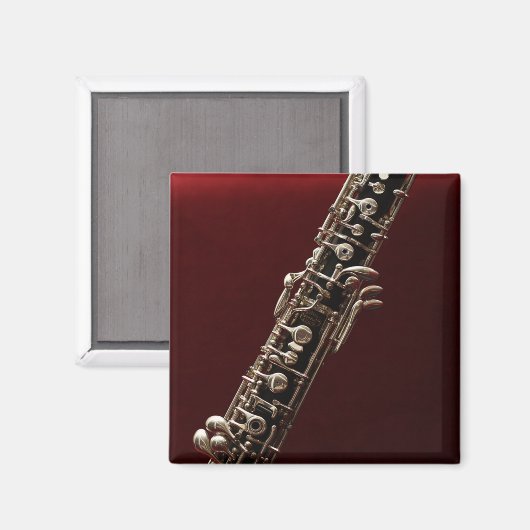 Oboe Closeup-Foto Magnet (Vorderseite/Rückseite)