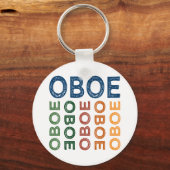 Oboe Colorful Schlüsselanhänger (Vorderseite)