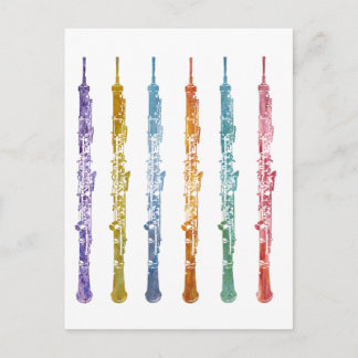 Oboe Crayons Postkarte