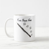 Oboe Custom Tasse Oboist Woodwind Musikergeschenk (Links)
