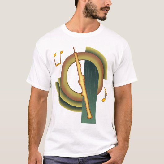 Oboe Deko T-Shirt (Vorderseite)