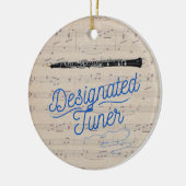 Oboe Designated Tuner Quote Funny Oboist Keramik Ornament (Links)