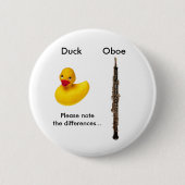 Oboe/Enten-Knopf Button (Vorderseite)