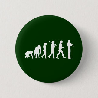 Oboe Evolution lustiges Oboist-Spaßgeschenk Button