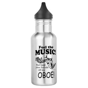 Oboe Feel Musik Edelstahlflasche