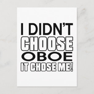 OBOE GENIUS DESIGNS POSTKARTE